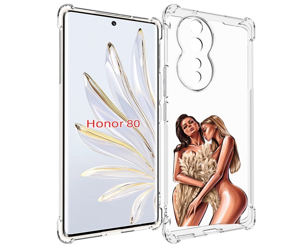 

Чехол MyPads Иллюстрированные-девушки женский для Honor 80, Прозрачный, Tocco