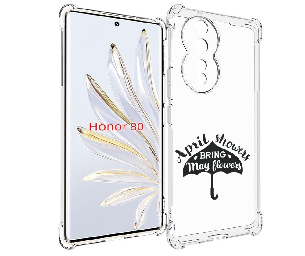 

Чехол MyPads Зонтик для Honor 80, Прозрачный, Tocco