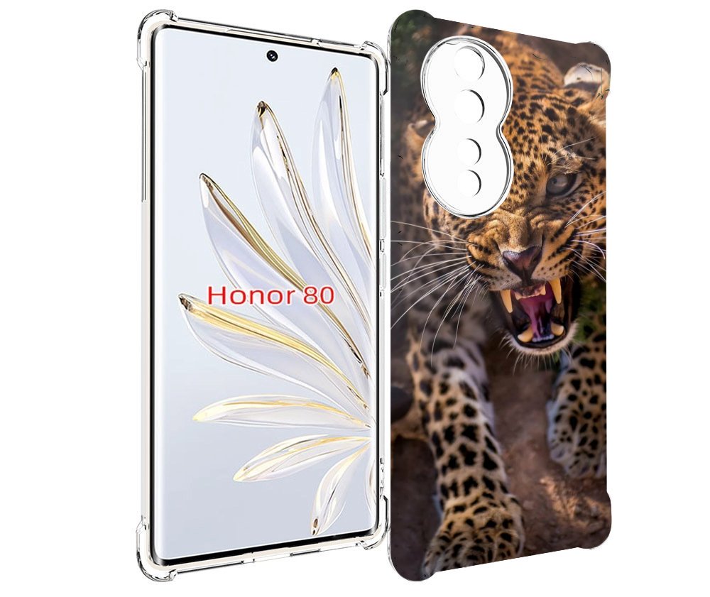 

Чехол MyPads Злой-гепард для Honor 80, Прозрачный, Tocco
