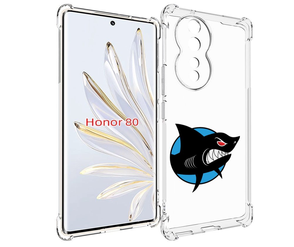

Чехол MyPads Злая-акула для Honor 80, Прозрачный, Tocco