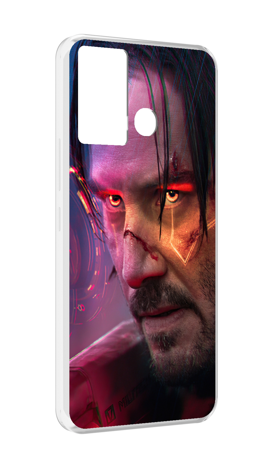 

Чехол MyPads cyberpunk 2077 Джонни Сильверхенд для Infinix Hot 12 Play, Прозрачный, Tocco