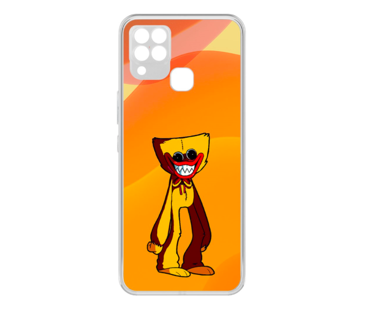 

Чехол-накладка Krutoff Clear Case Хаги Ваги Желтый для ITEL A48