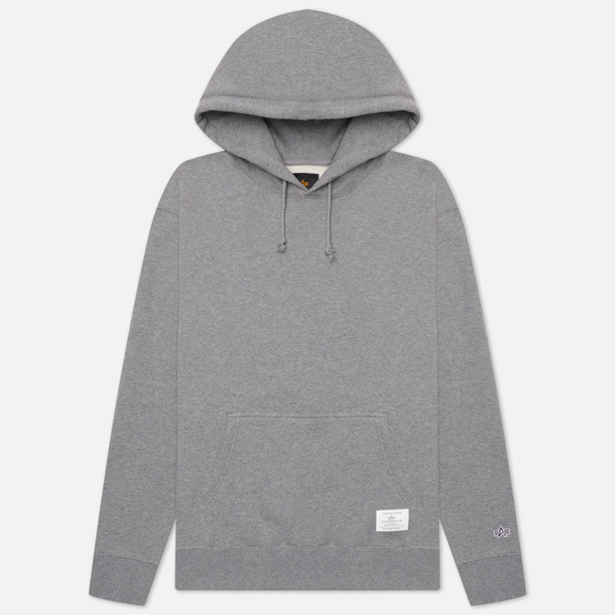 

Мужская толстовка Alpha Industries Essential Hoodie серый, Размер L, Essential Hoodie