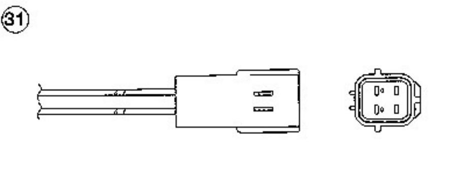 

NGK-NTK Кислородный датчик (Zirconium) OZA603-N9 95893, 95893