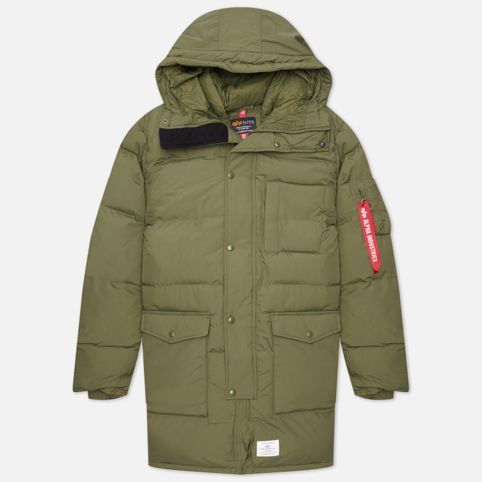 Мужская куртка парка Alpha Industries N-3B Quilted оливковый, Размер XS