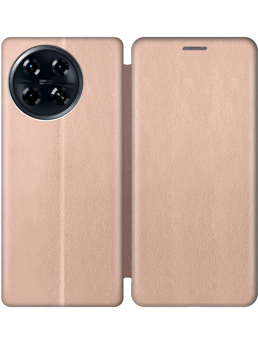 

Чехол-книжка на Tecno Spark 20 Pro+ золотой, Золотистый, 783985021