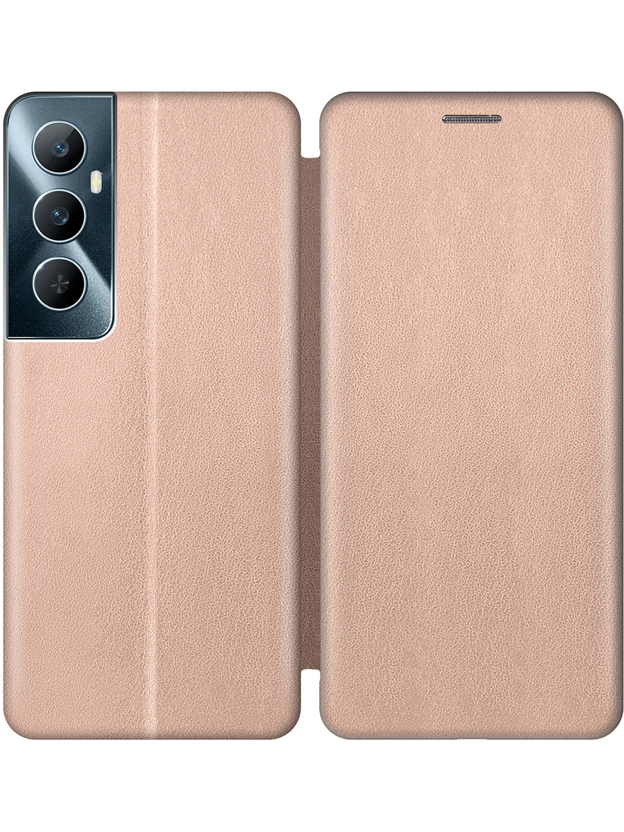 

Чехол-книжка на Realme C65 золотой, Золотистый, 783983821