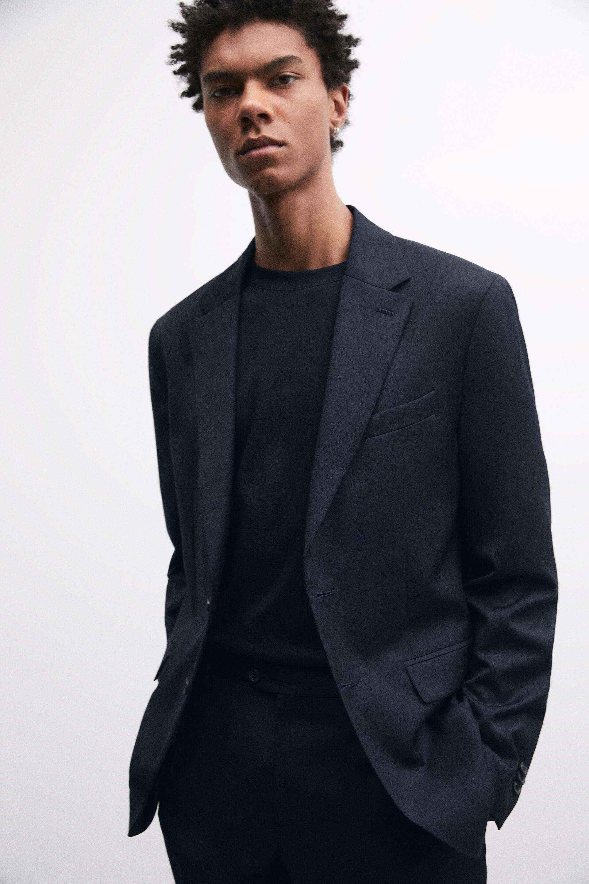 

Пиджак мужской ZARA 05929390 синий 46 RU (доставка из-за рубежа), 05929390