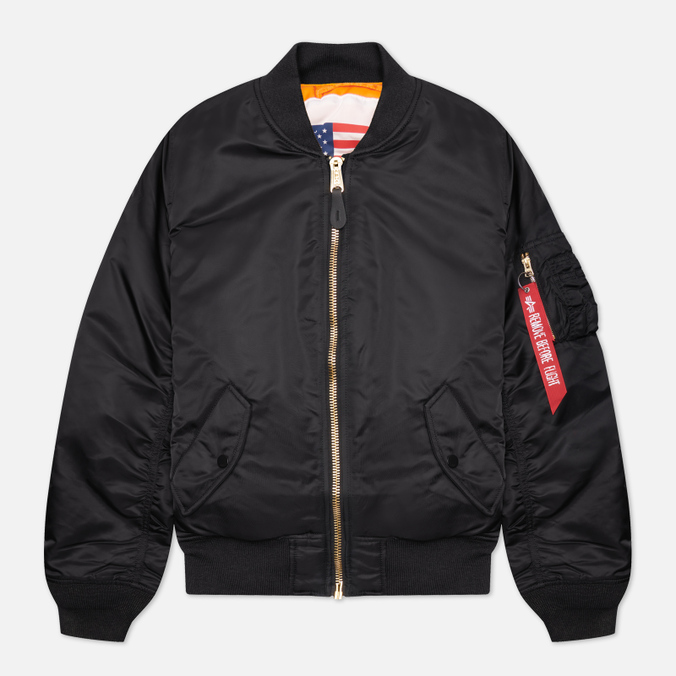 

Мужская куртка бомбер Alpha Industries MA-1 Blood Chit чёрный, Размер S, Черный, MA-1 Blood Chit