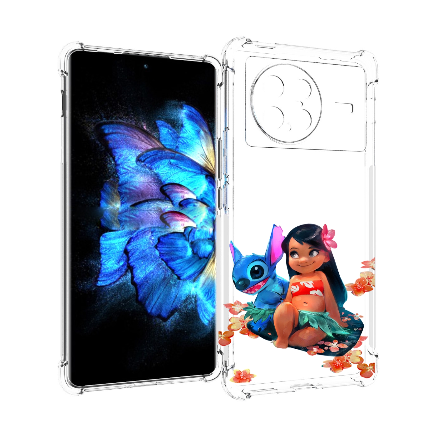 

Чехол MyPads лила-и-стич детский для Vivo X Note 5G, Прозрачный, Tocco