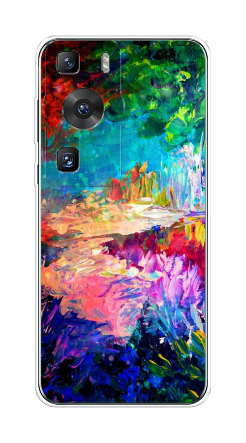 

Чехол на Huawei P60/P60 Pro "Лес-гуашь", Синий;розовый;зеленый, 6121150-4