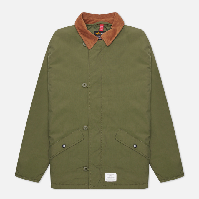 

Мужская демисезонная куртка Alpha Industries Deck зелёный, Размер L, Зеленый, Deck
