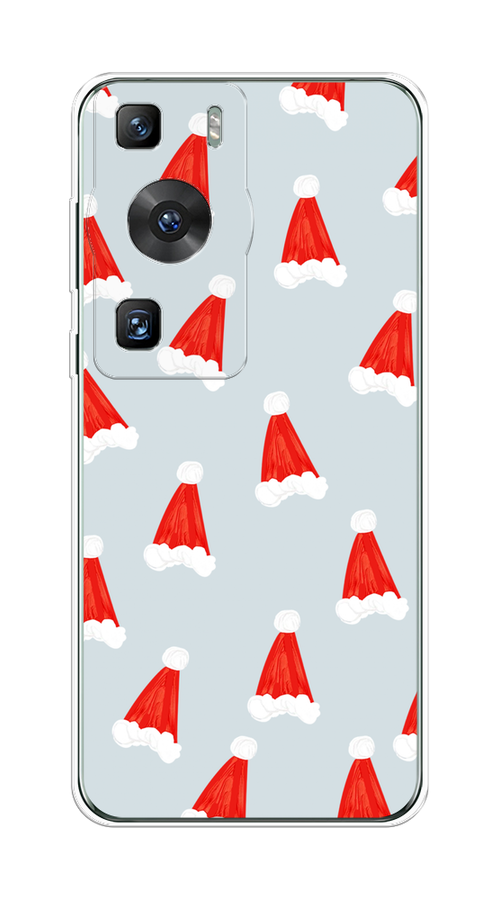 

Чехол на Huawei P60/P60 Pro "Новогодние шапочки", Белый;красный;серый, 6121150-5