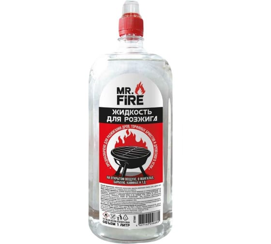 

Жидкость для розжига mr.fire 1л спорт-лок