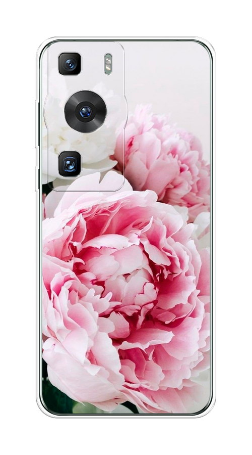 

Чехол на Huawei P60/P60 Pro "Розовые и белые пионы", Розовый;белый, 6121150-2