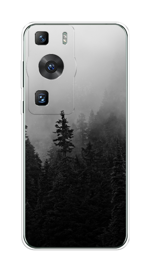 

Чехол на Huawei P60/P60 Pro "Туманный лес", Серый;черный, 6121150-2