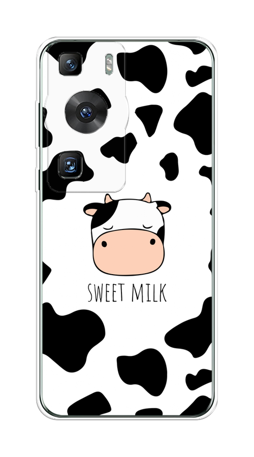 

Чехол на Huawei P60/P60 Pro "Sweet milk", Розовый;белый;черный, 6121150-1