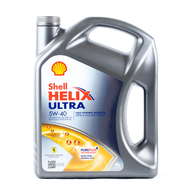 Масло моторное SHELL HELIX ULTRA 5W40 синтетическое 4 л