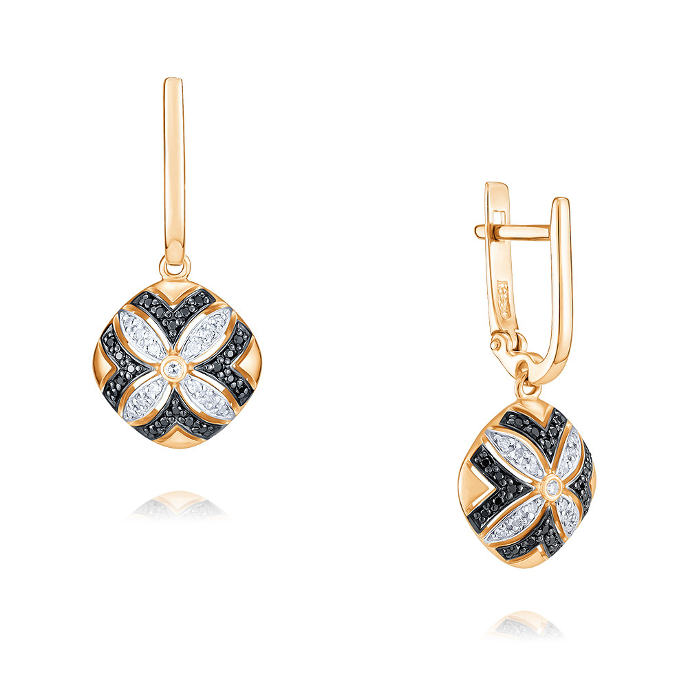 

Серьги подвески из красного золота с бриллиантом ADAMAS 24036083/01-А50ДЧ-421, 24036083/01-А50ДЧ-421