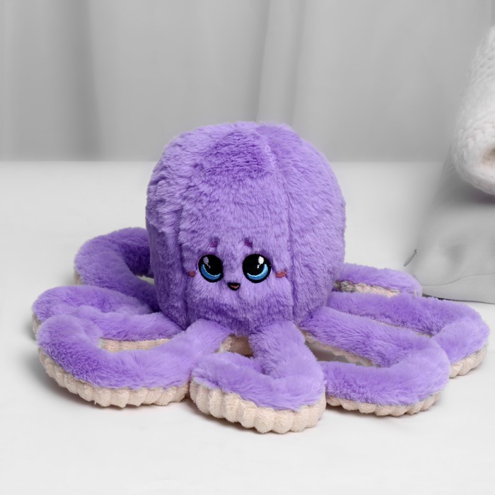 фото Мягкая игрушка осьминог, цвет фиолетовый nobrand