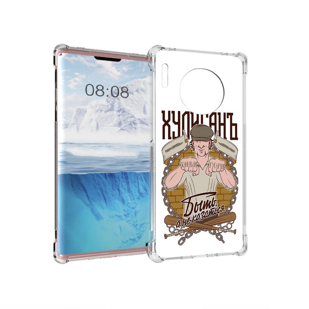 

Чехол MyPads Tocco для Huawei Mate 30 Pro Хулиган, Прозрачный, Tocco