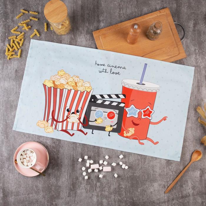 

Полотенце "Этель" Home cinema 40х73 см, 100% хлопок, саржа 190 гр/м2, Kitchen characters