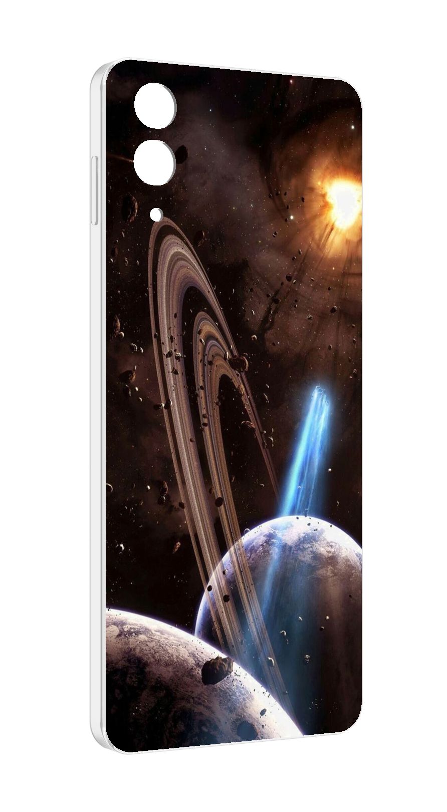 

Чехол MyPads сатурн в космосе для Samsung Galaxy Z Flip 4 (SM-F721), Прозрачный, Tocco