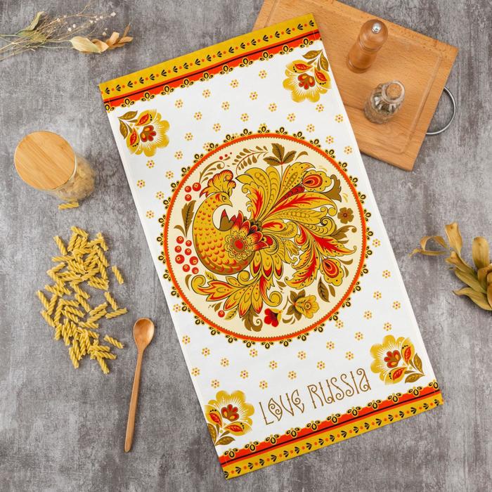 

Полотенце "Этель" Russian style (вид1) 40х73 см, 100% хлопок, саржа 190 гр/м2, Russian style Этель