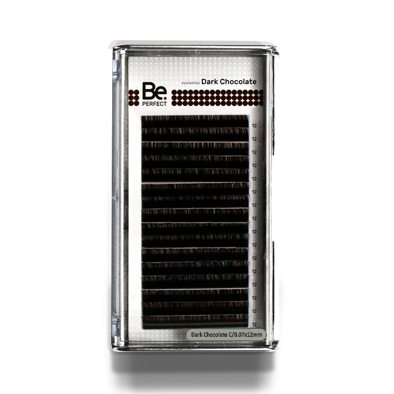 

Ресницы Be Perfect коричневые Dark Chocolate C+ 0.07 12 16 линий, Коричневый