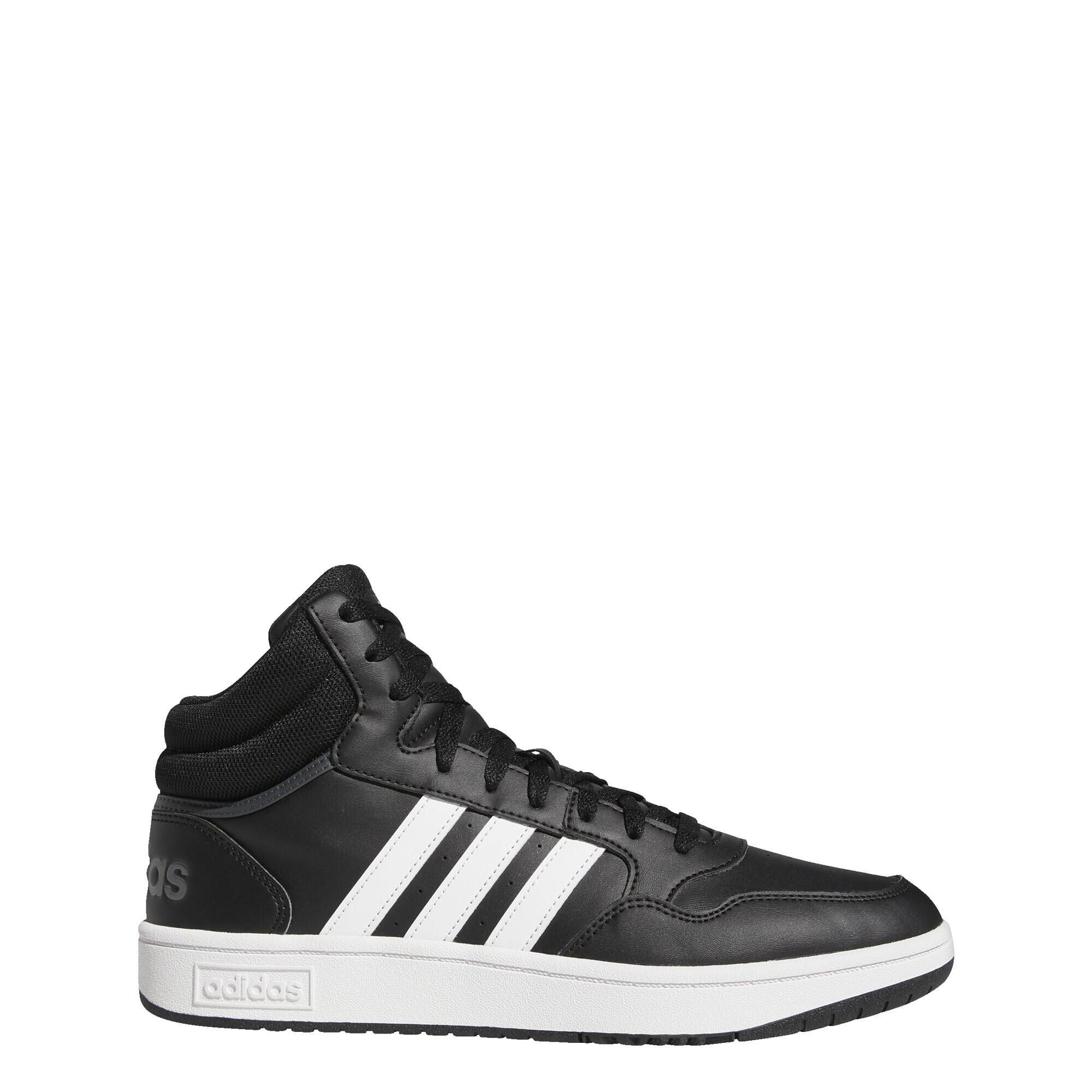 

Кеды мужские Adidas Hoops 3.0 Mid Lifestyle черные 44 EU, Черный, Hoops 3.0 Mid Lifestyle