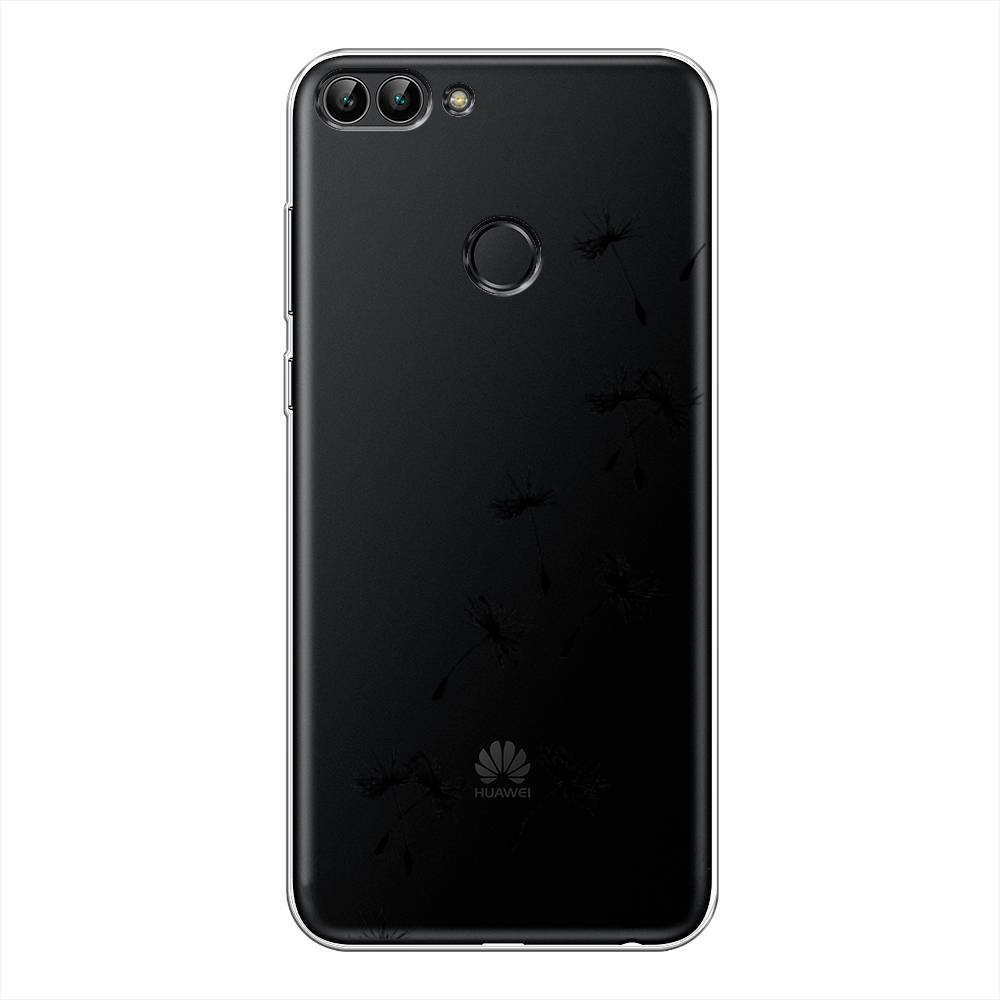 

Чехол Awog на Huawei Y9 2018 "Летящие одуванчики", Черный, 64950-8