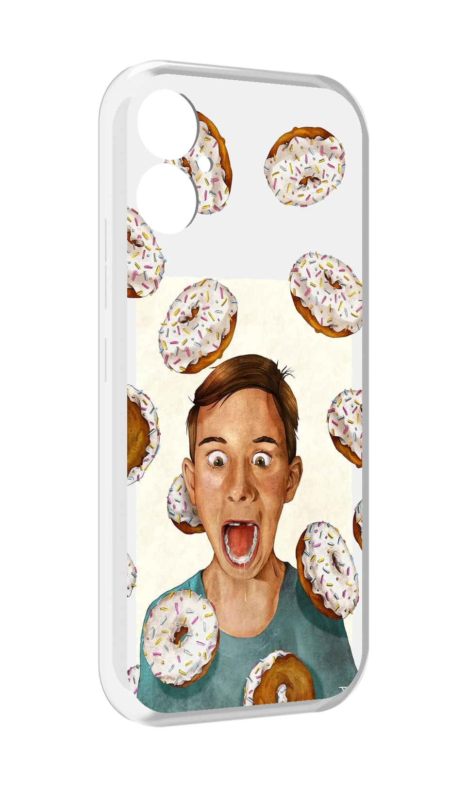 

Чехол MyPads Бешенные-пончики для Tecno Spark 9 Pro \ Spark 9T, Прозрачный, Tocco