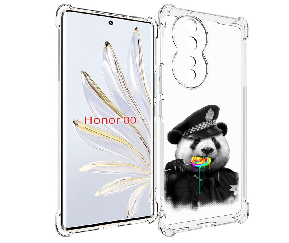 

Чехол MyPads Панда полиция для Honor 80, Прозрачный, Tocco