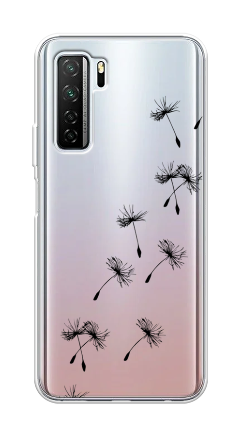 

Чехол Awog на Huawei P40 lite 5G "Летящие одуванчики", Черный, 6103050-8