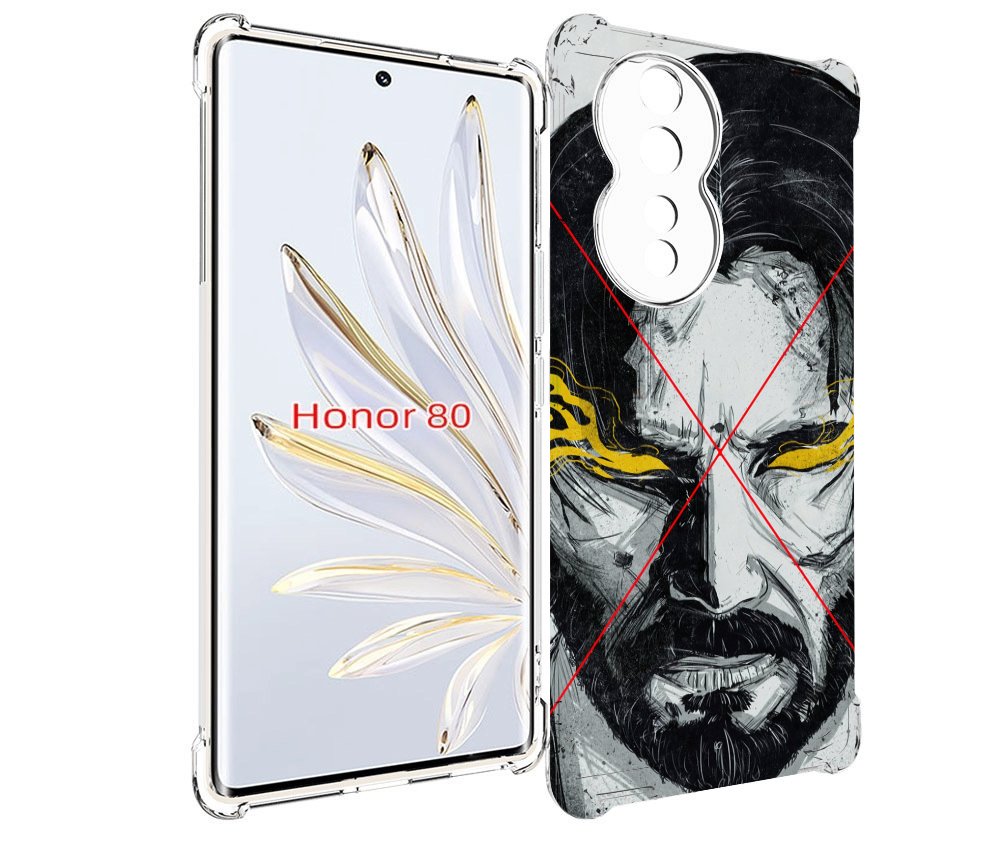 

Чехол MyPads Джон-Уик для Honor 80, Прозрачный, Tocco