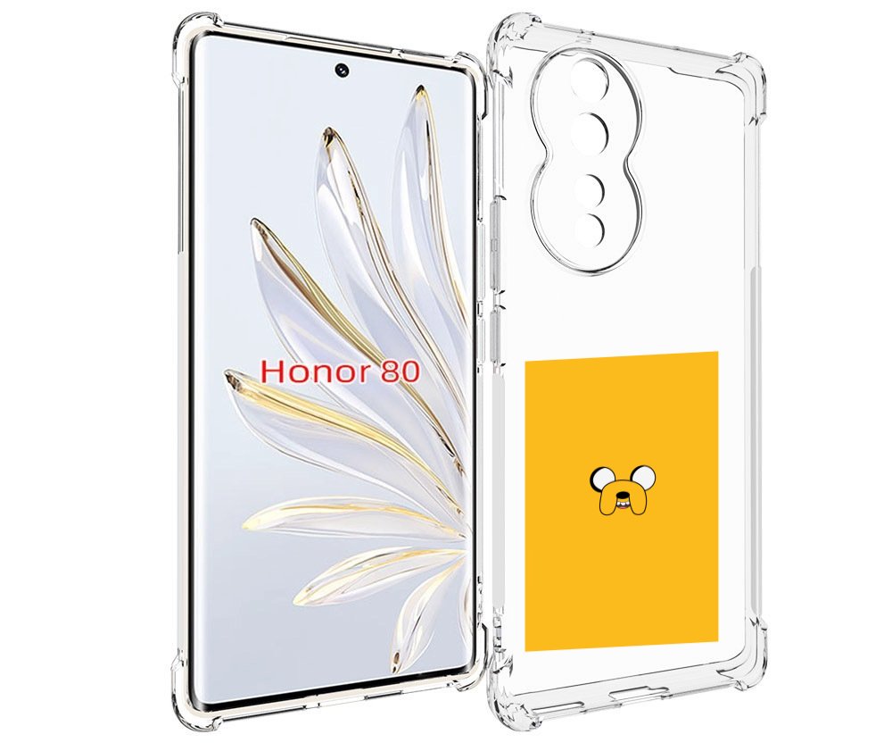 

Чехол MyPads Джейк-время-приключений для Honor 80, Прозрачный, Tocco