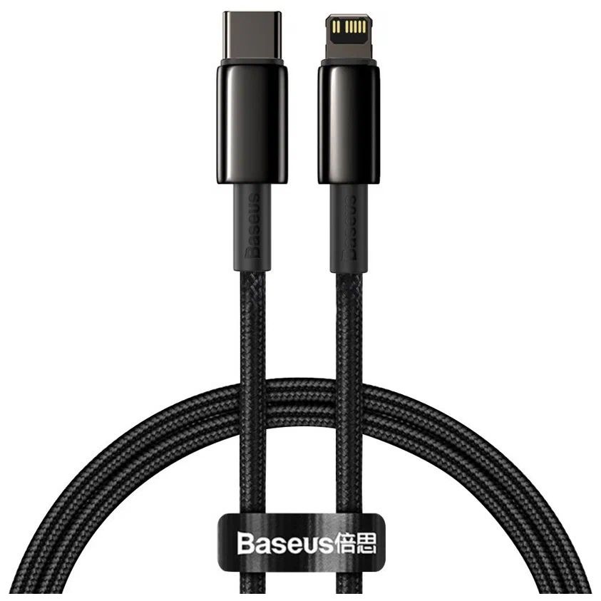 

Аксессуар Baseus Tungsten Gold Lightning - USB Type-C 2m Black CATLWJ-A01