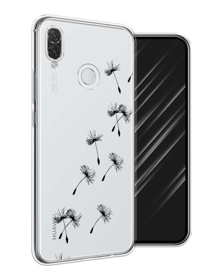 

Чехол Awog на Huawei P Smart Plus "Летящие одуванчики", Черный, 68250-8