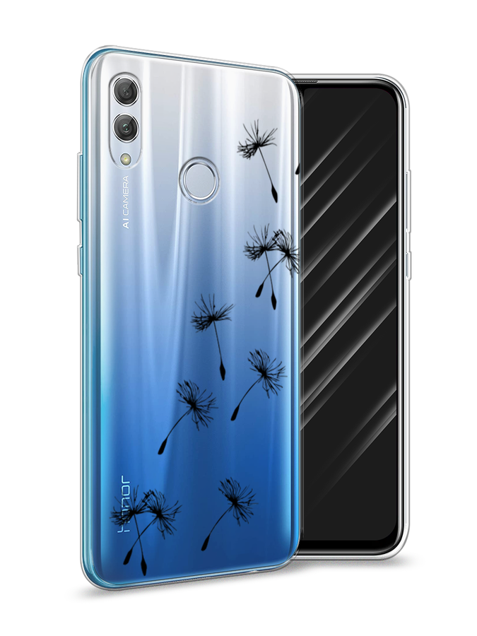 

Чехол Awog на Huawei P Smart 2019 "Летящие одуванчики", Черный, 67250-8