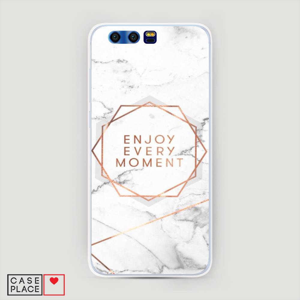 

Чехол Awog "Enjoy every moment мрамор" для Honor 9