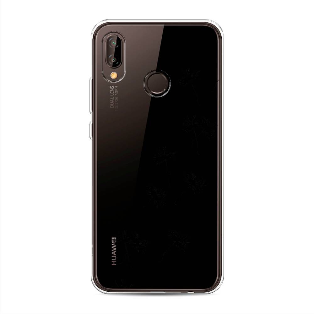 

Чехол Awog на Huawei Nova 3 "Летящие одуванчики", Черный, 66150-8