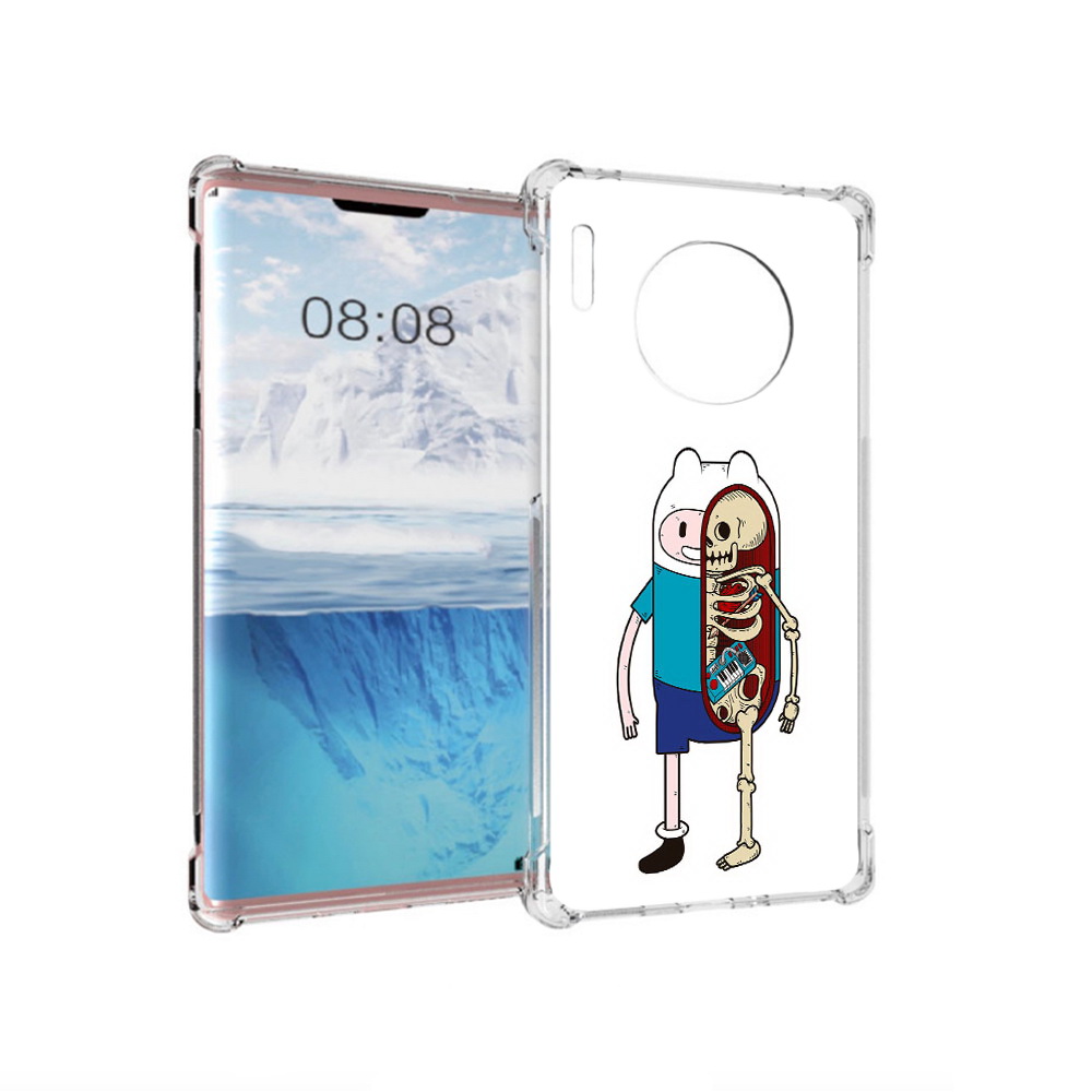

Чехол MyPads Tocco для Huawei Mate 30 Pro Финн скелет, Прозрачный, Tocco