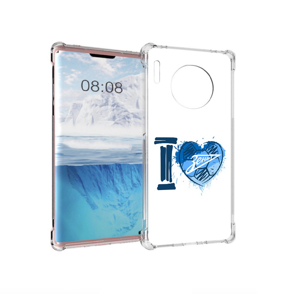 

Чехол MyPads Tocco для Huawei Mate 30 Pro ФК я люблю зенит, Прозрачный, Tocco