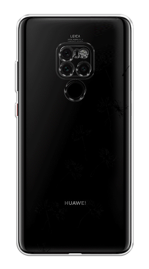 

Чехол Awog на Huawei Mate 20 "Летящие одуванчики", Черный, 66850-8