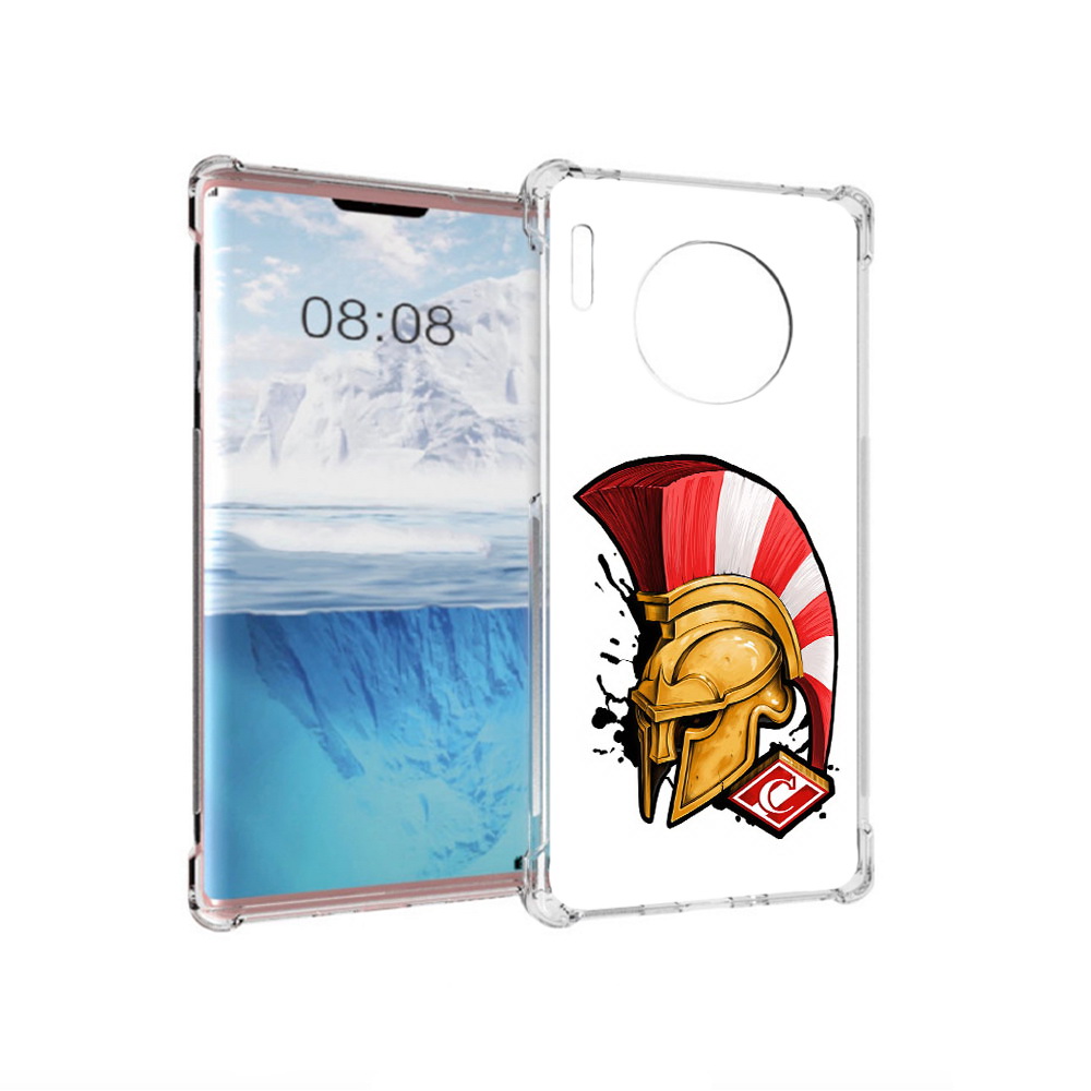 

Чехол MyPads Tocco для Huawei Mate 30 Pro ФК спартак шлем, Прозрачный, Tocco