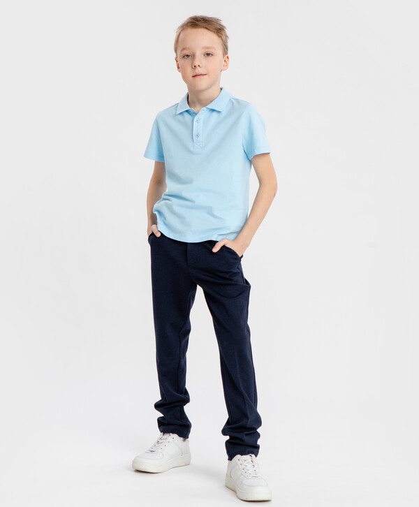 

Брюки трикотажные синие Button Blue (146), Синий, 224BBBS56041000