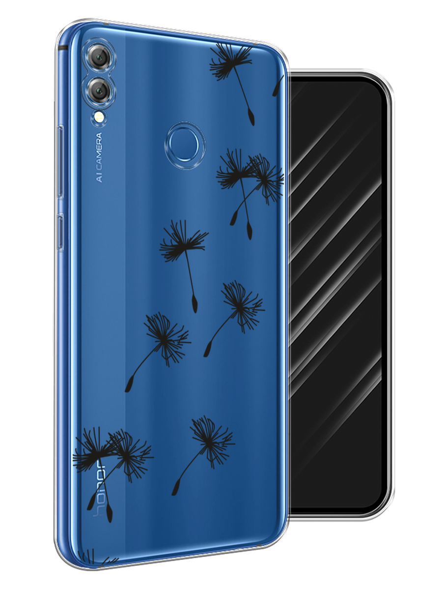 

Чехол Awog на Honor 8X "Летящие одуванчики", Черный, 66750-8