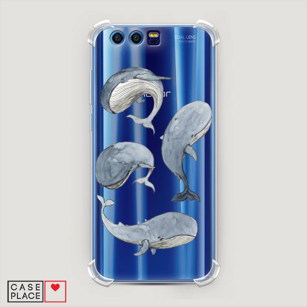 

Чехол Awog на Honor 9 "Киты", Разноцветный, 62451-1