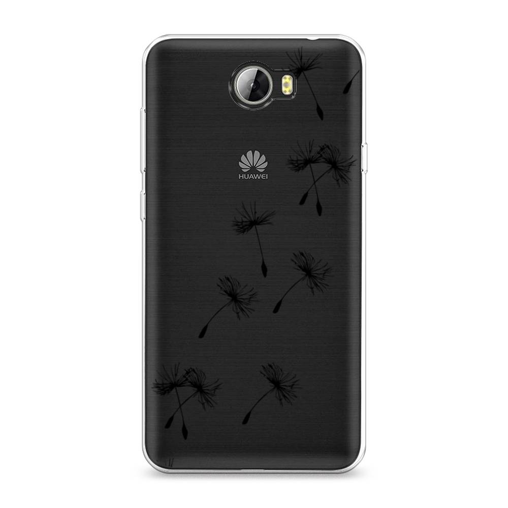 

Чехол Awog на Honor 5A "Летящие одуванчики", Черный, 60350-8