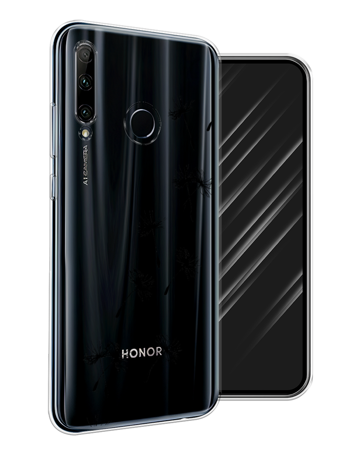 

Чехол Awog на Honor 20 Lite 2019 "Летящие одуванчики", Черный, 68950-8